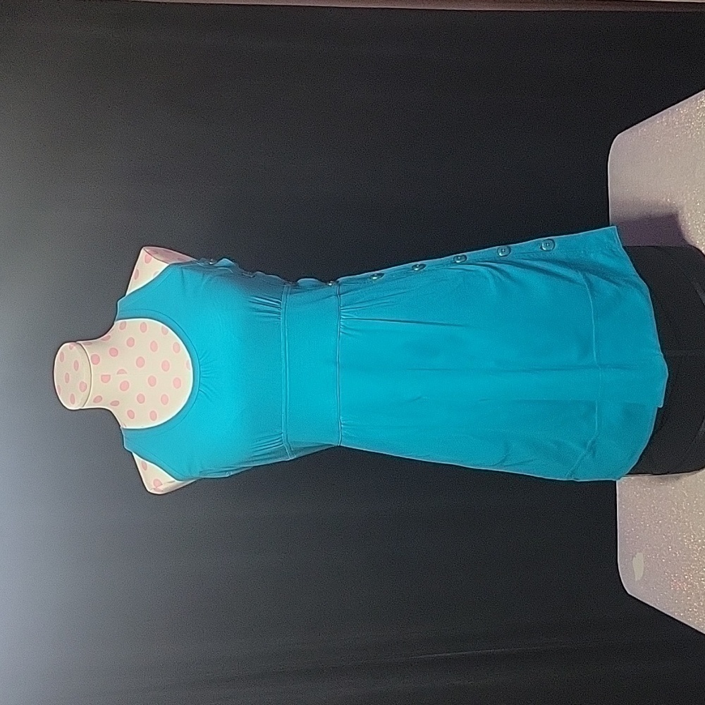 Marc by Marc Jacobs Teal Blue Dress Scoopneck SZ:S